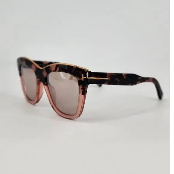 Tom Ford Julie Semi Cat Eye Tortoise Shell Women's Sunglasses - Picture 5 of 13